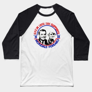 MONDALE-FERRARO 1984 Baseball T-Shirt